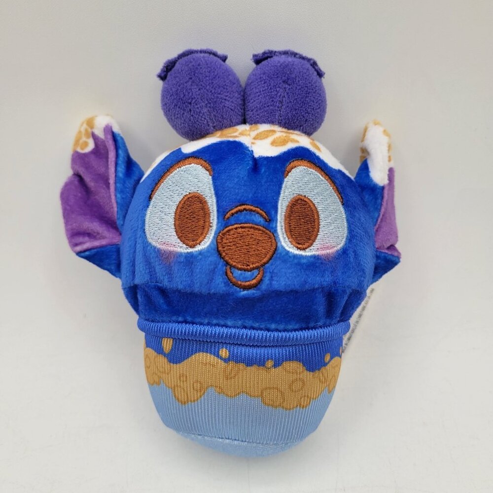 Disney Munchlings STITCH BLUEBERRY PARFAIT 5" Scented Collectible Plush Soft Toy